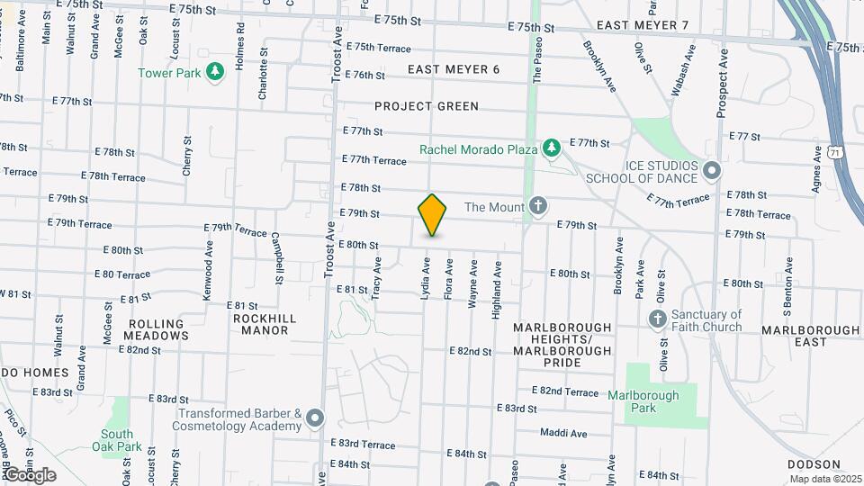 1434 E 80th St Map and Location Details