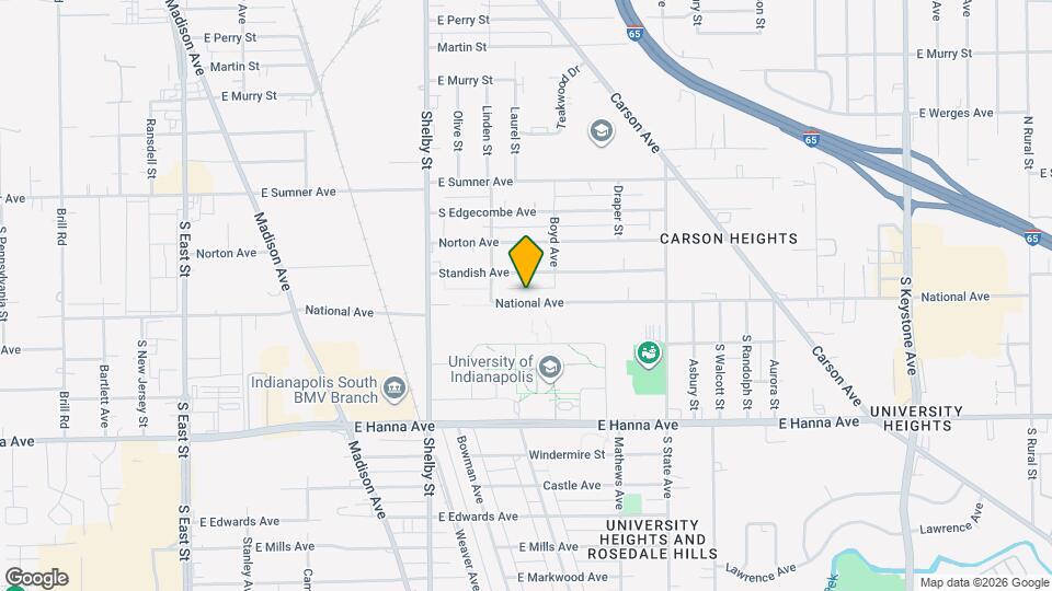 University Lofts Mapa y Detalles de la Ubicación