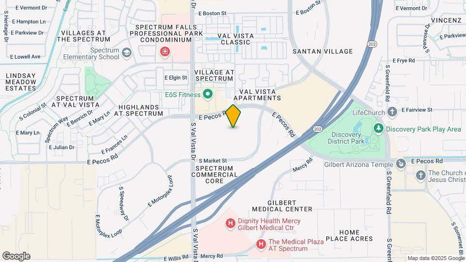 1727 E Pecos Rd Map and Location Details