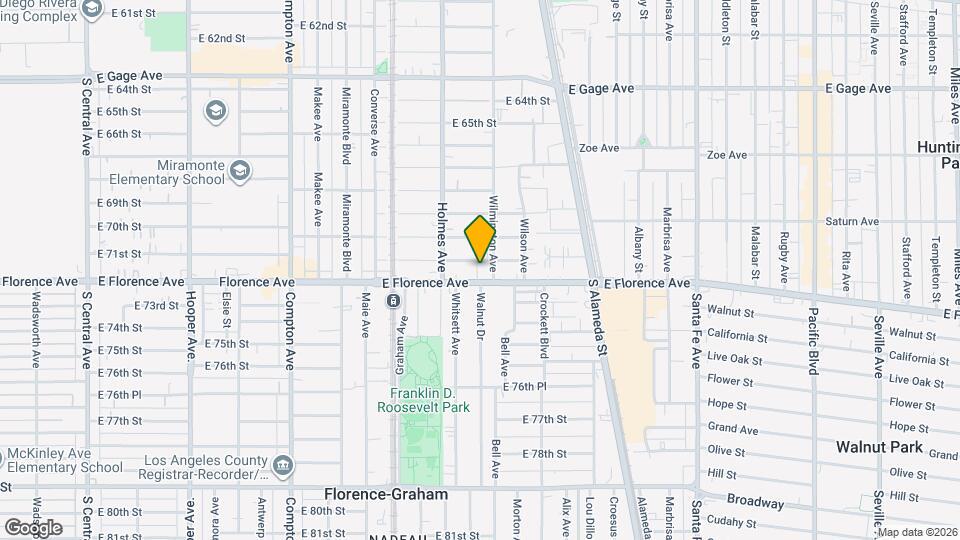 1842 E 71st St Map and Location Details