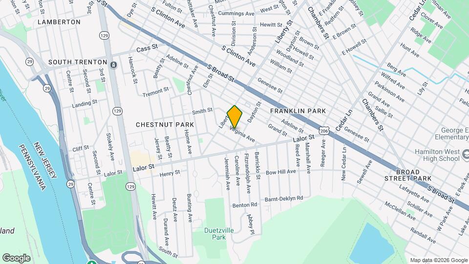 233 Virginia Ave Map and Location Details