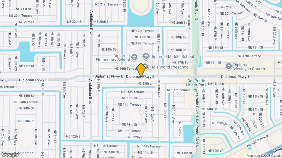 1118 Diplomat Pkwy E Map and Location Details