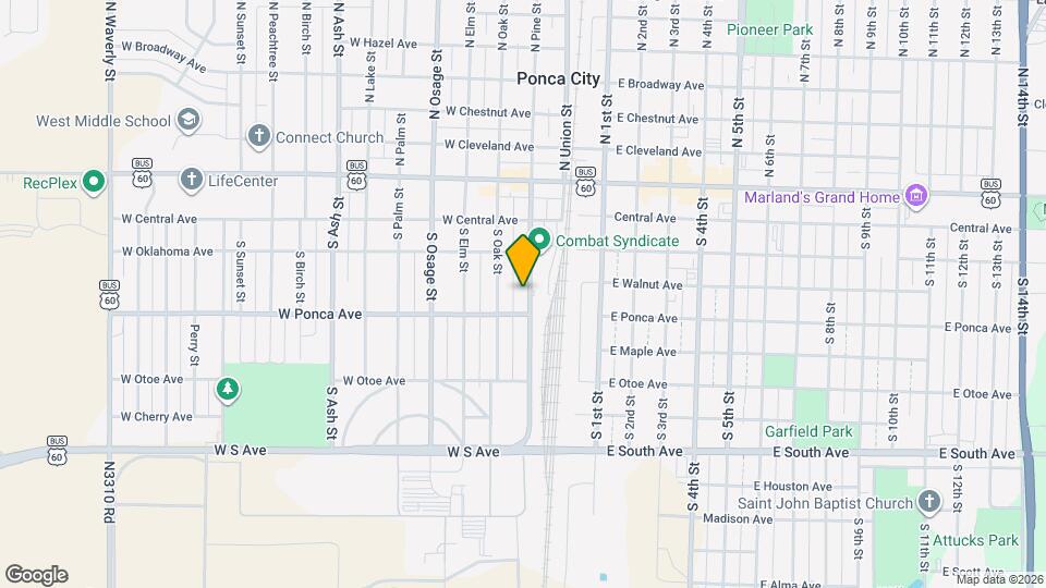 332 S Pine St Map and Location Details