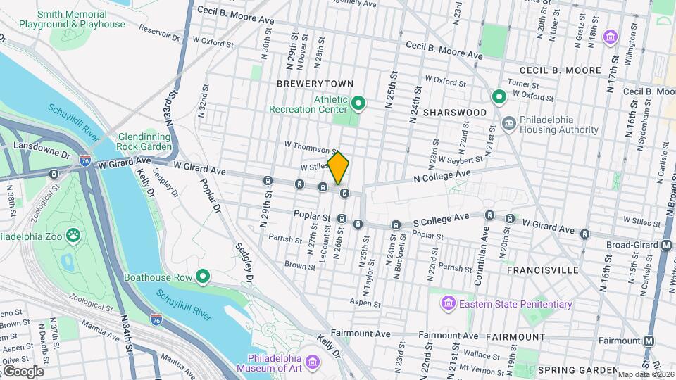 2617 W Girard Ave, Unit Braverman 4C Map and Location Details