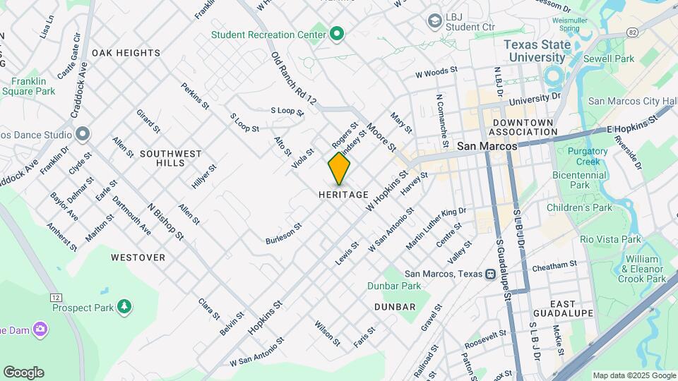 713 Burleson St Map and Location Details