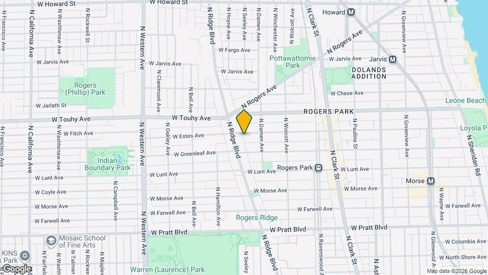 2037 W Estes Ave Map and Location Details