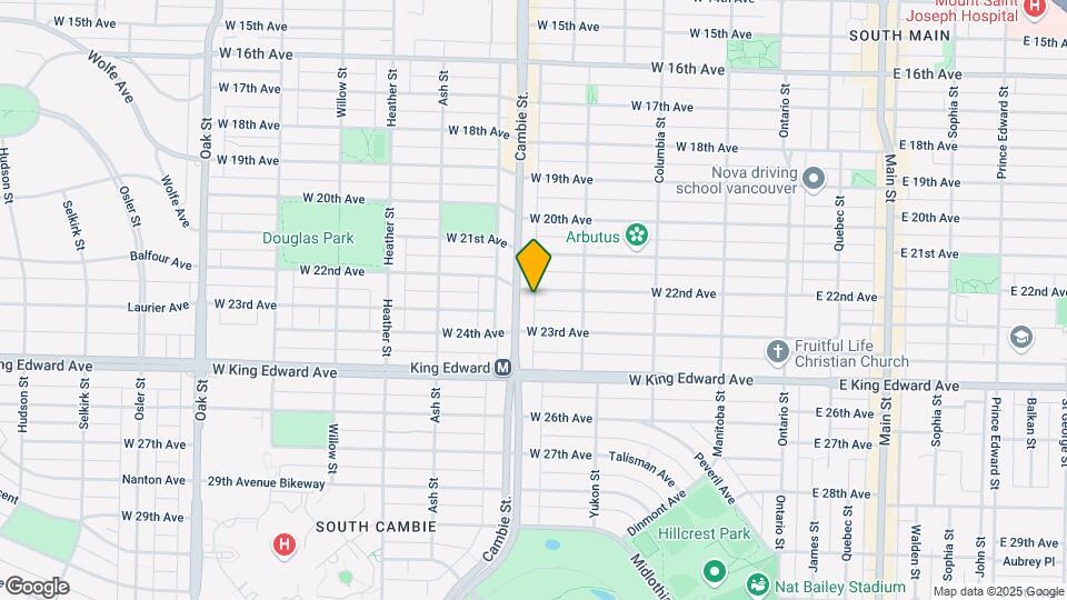 3836 Cambie St Map and Location Details