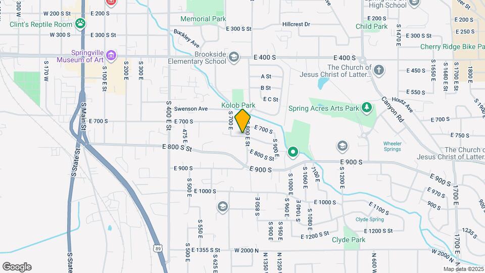 763 E 750 S Map and Location Details