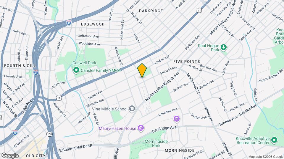 109 N Cruze St Map and Location Details