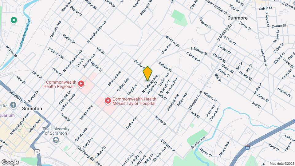 1017 Webster Ave Mapa y Detalles de la Ubicación