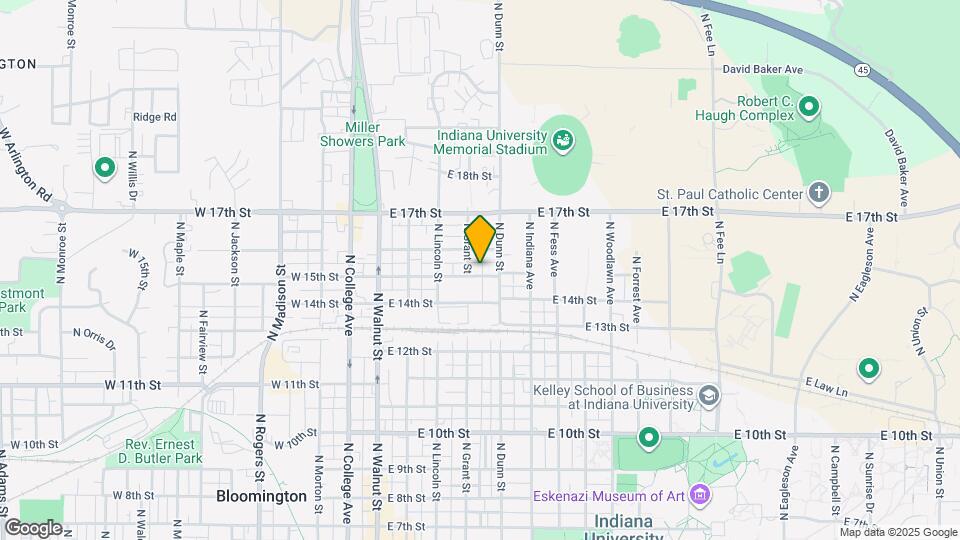 405 E 15th St Map and Location Details