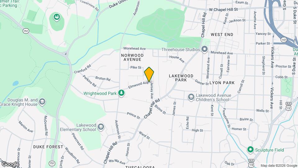 2103 Elmwood Ave Map and Location Details