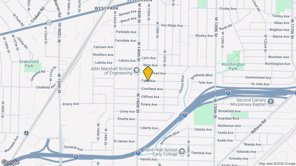 13901 Tyler Ave Map and Location Details