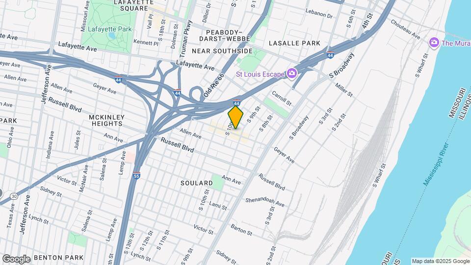 911 Geyer Ave Map and Location Details