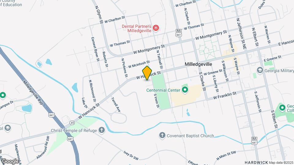 The Bellamy at Milledgeville -Student Housing Map and Location Details