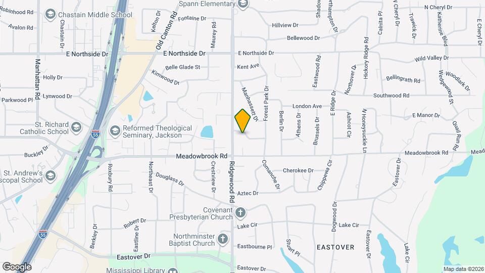 1827 Parkridge Dr Map and Location Details