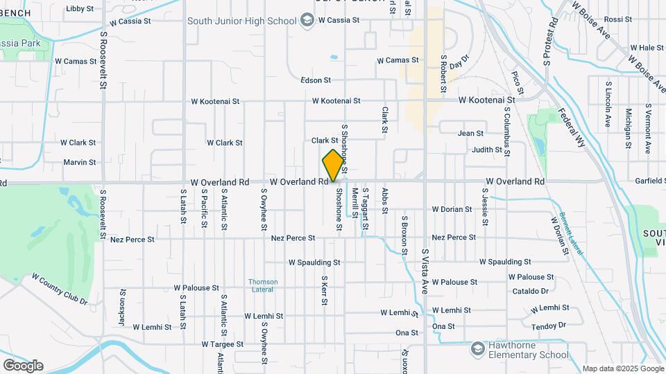 3009 W Overland Rd Map and Location Details