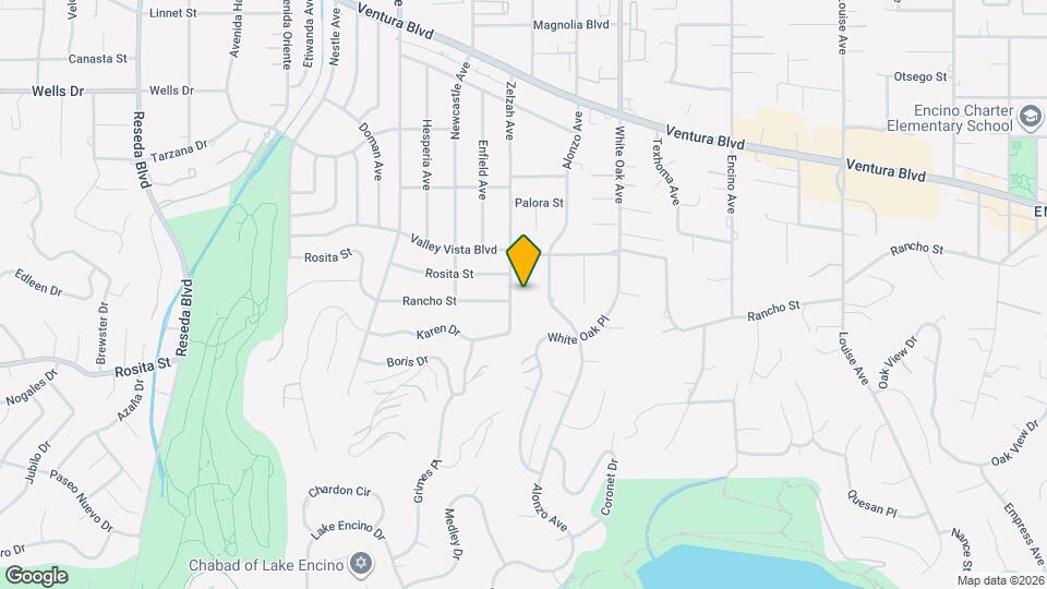 4800 Zelzah Ave Map and Location Details