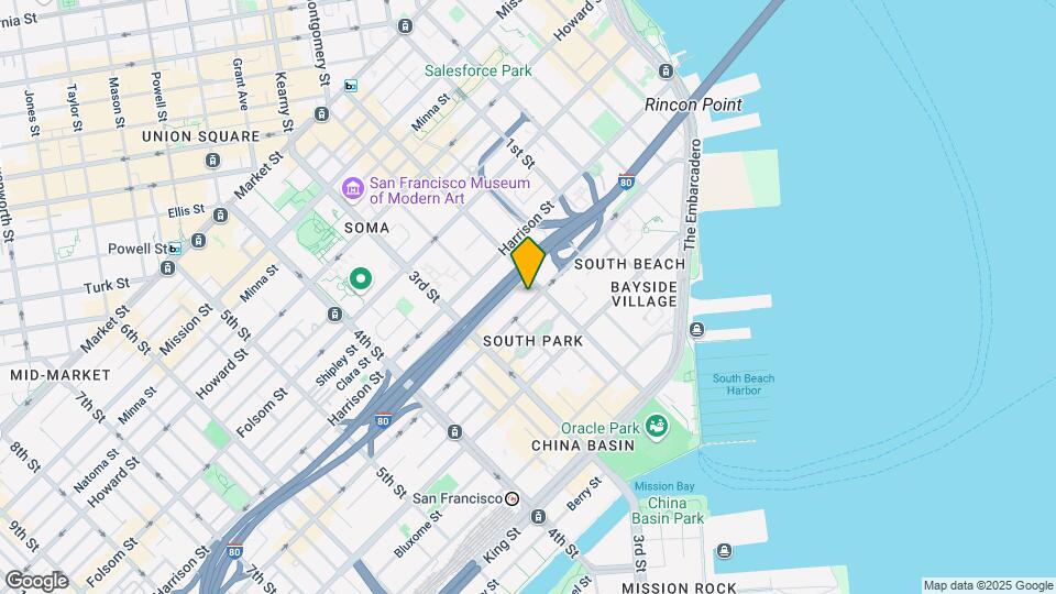 SoMa South Park Coliving Map and Location Details
