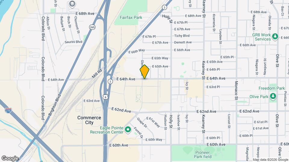 5306 E 64th Ave Mapa y Detalles de la Ubicación
