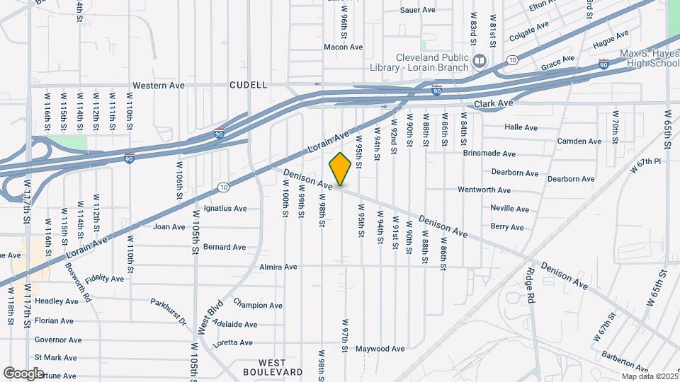 9703 Denison Ave, Unit Upper East Map and Location Details