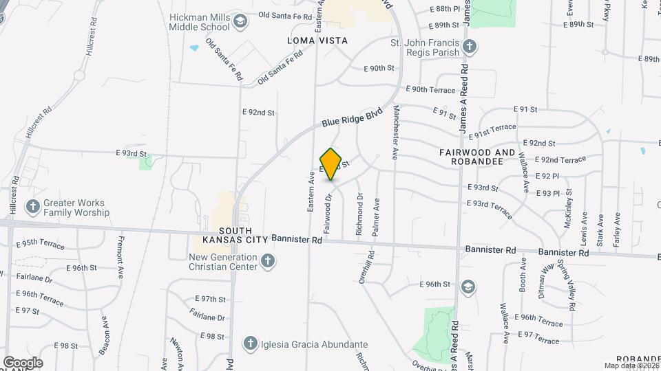 9318 Fairwood Dr Map and Location Details