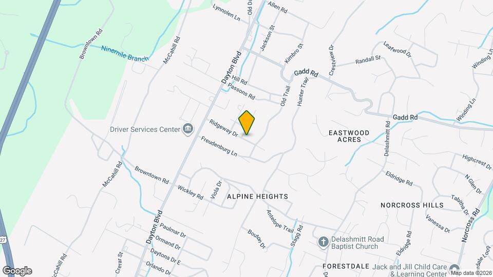 303 Ridgeway Dr Map and Location Details