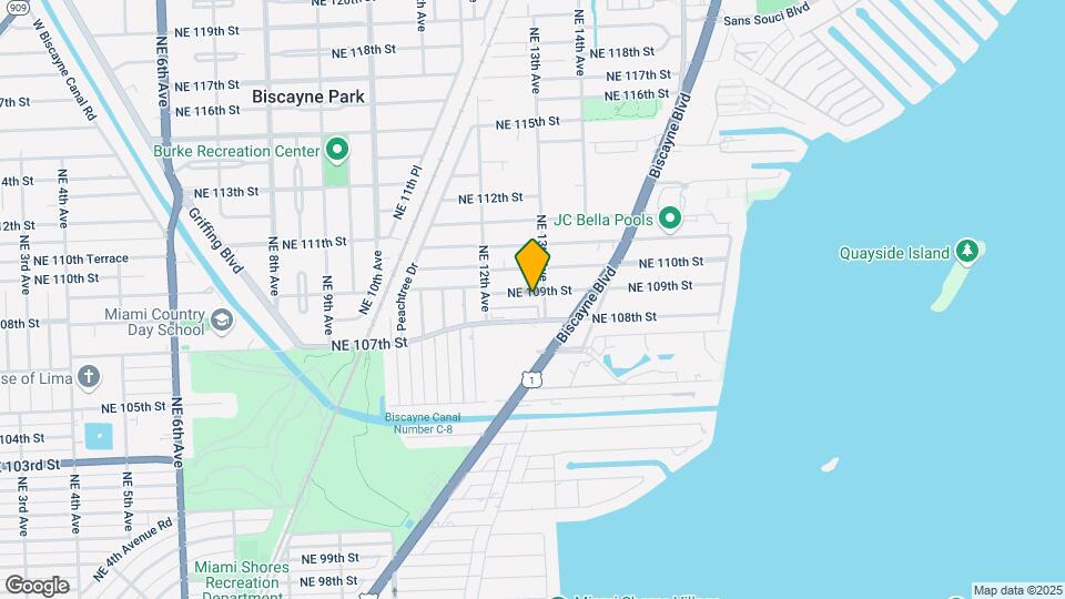 1280 NE 109th St Mapa y Detalles de la Ubicación