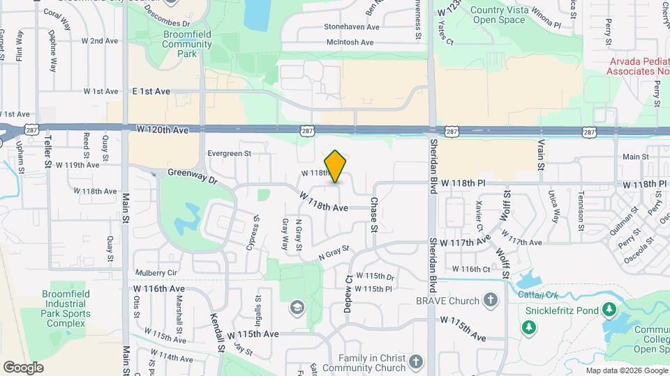5678 W 118th Cir Map and Location Details