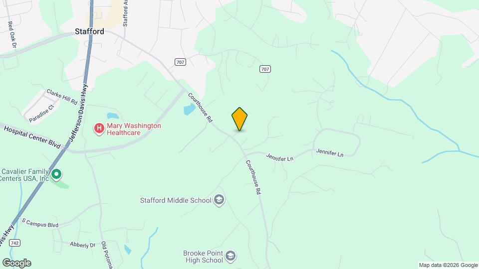 1529 Courthouse Rd Map and Location Details