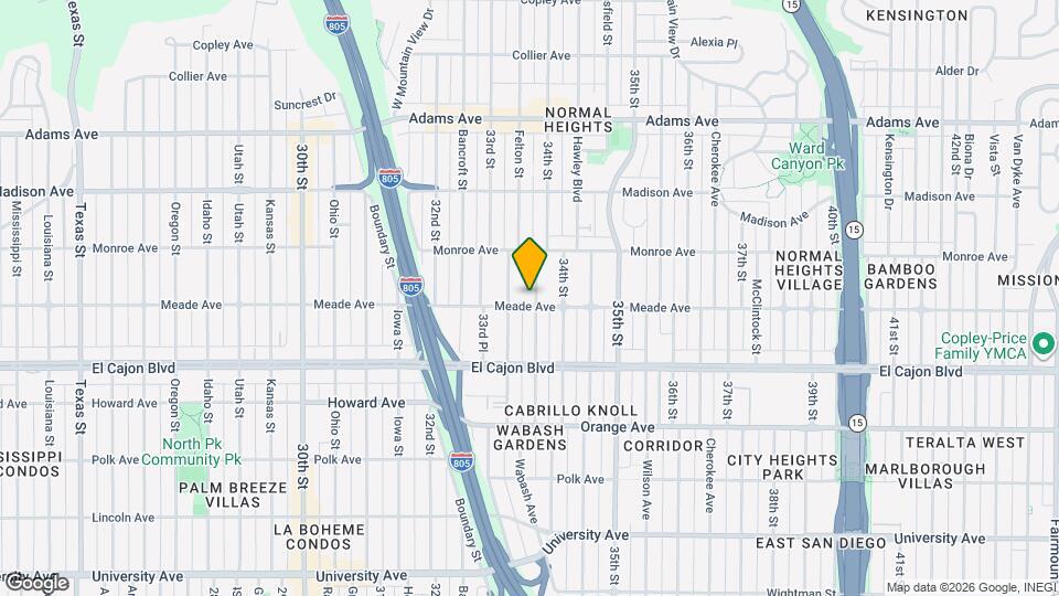 4412 Felton St Map and Location Details