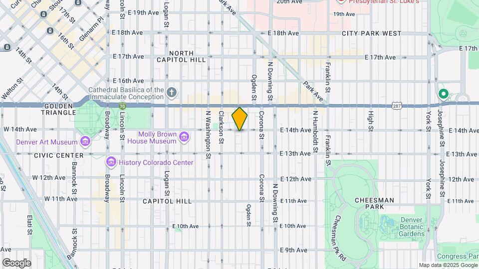 1390 Emerson St Map and Location Details