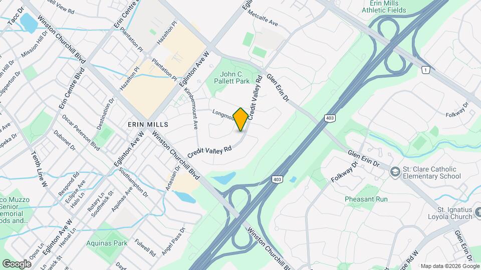 2587 Credit Valley Rd Map and Location Details