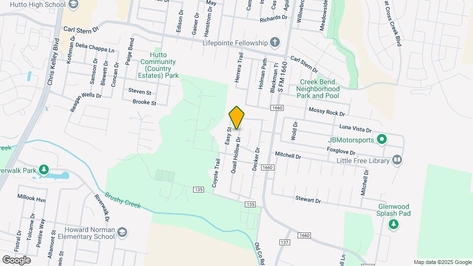 411 Quail Hollow Dr Map and Location Details