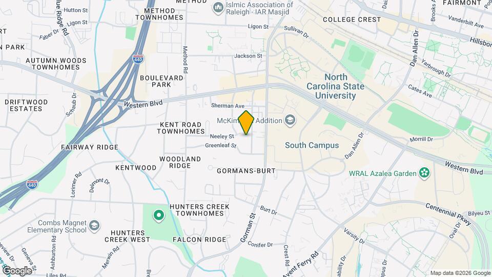 1208 Carlton Ave Map and Location Details