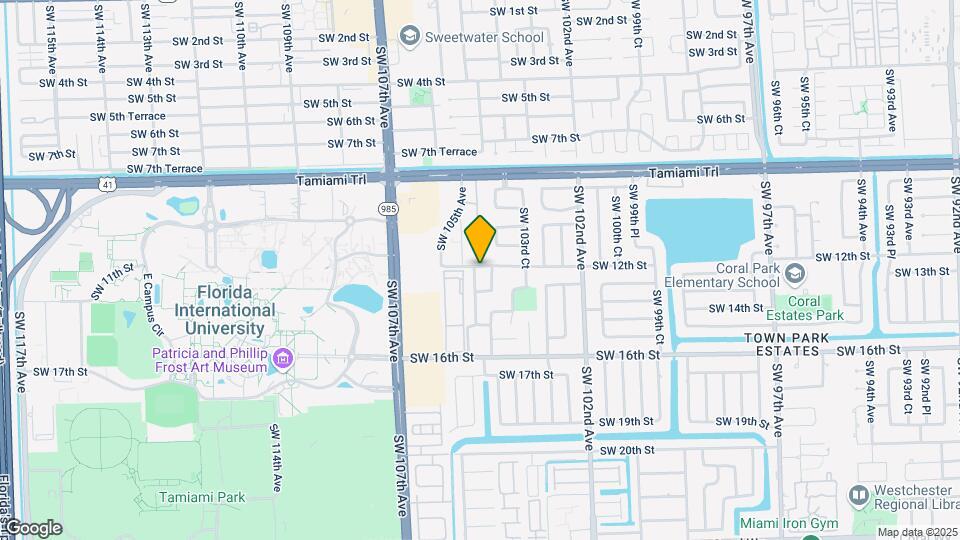 10400 SW 14th Ter Map and Location Details