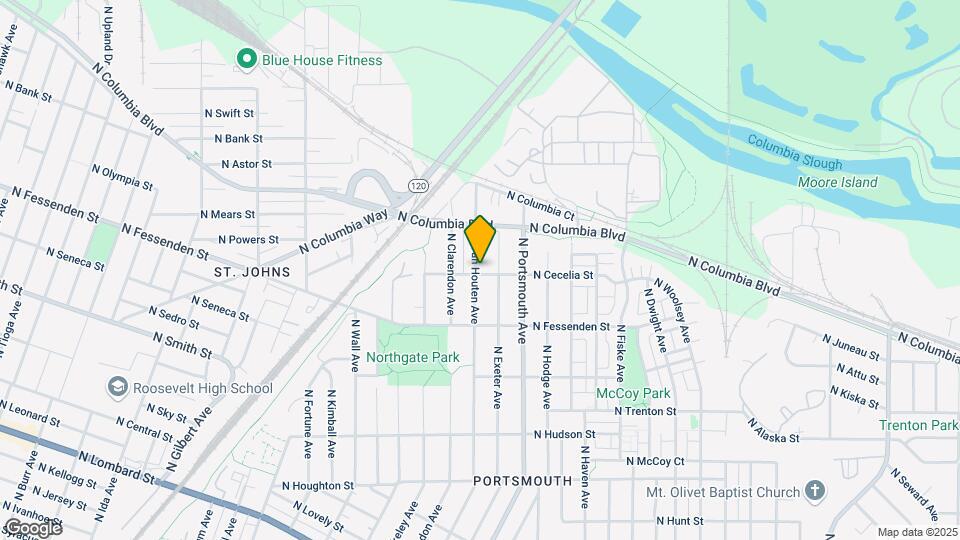 9706 N Van Houten Ave Map and Location Details
