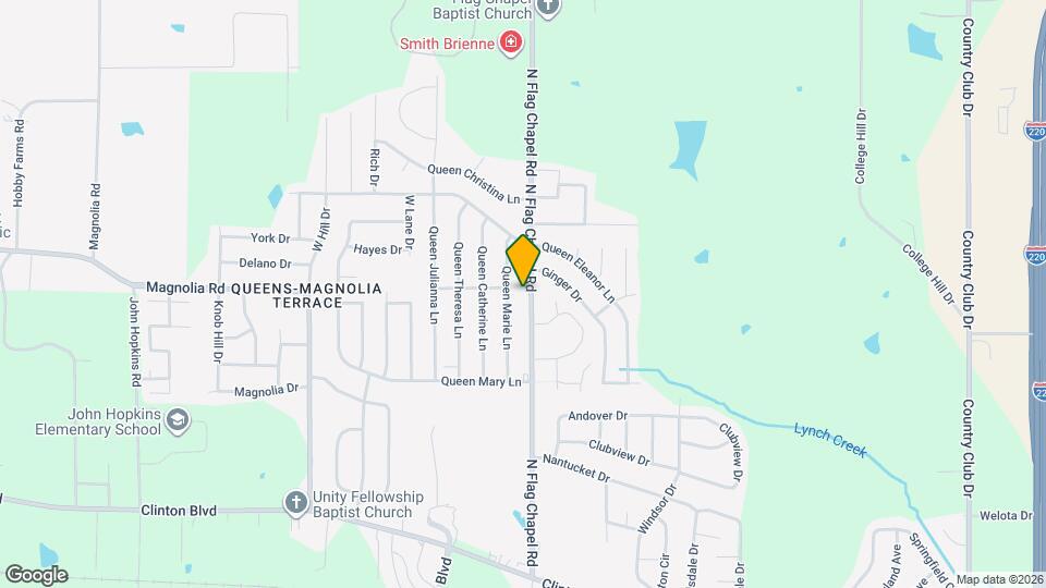 405 N Flag Chapel Rd Map and Location Details