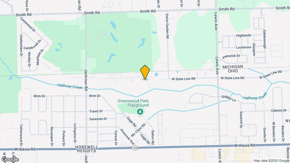 1333 Brooke Park Dr Mapa y Detalles de la Ubicación