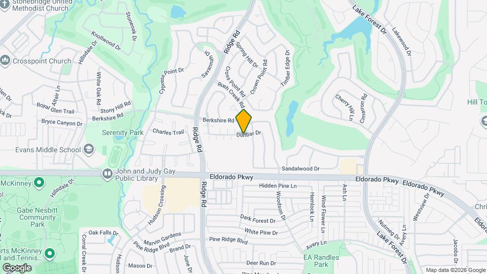 2648 Dunbar Dr Map and Location Details