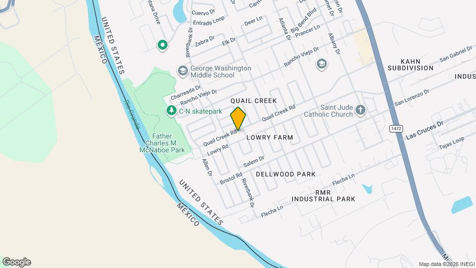 1515 Quail Creek Rd Map and Location Details