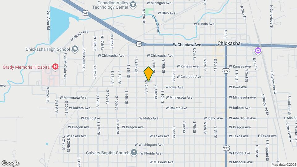 1128 W Iowa Ave Map and Location Details