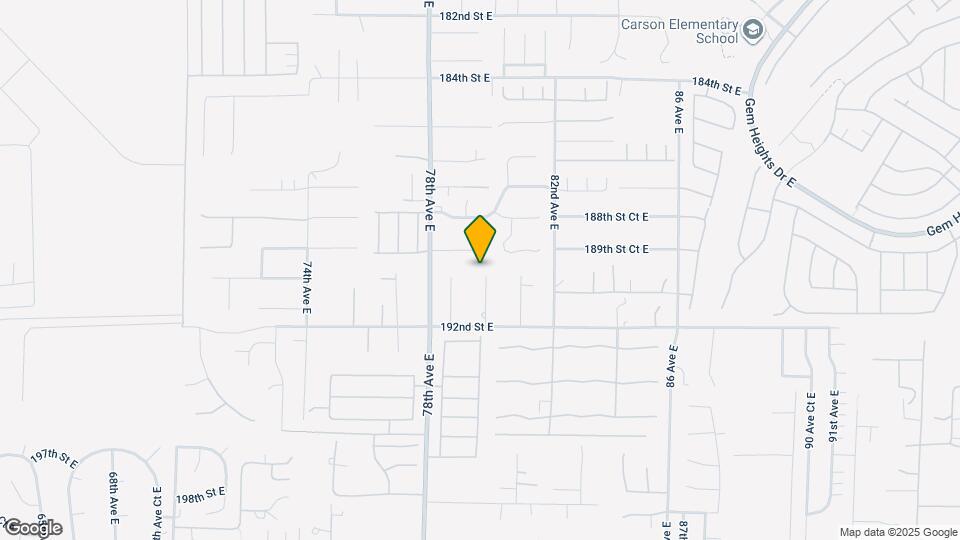19006 79th Ave Ct E Map and Location Details