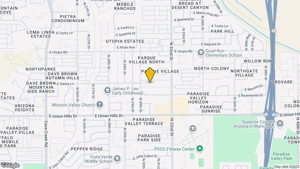 3032 E Wescott Dr Map and Location Details