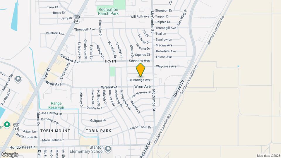 5719 Bainbridge Ave Map and Location Details