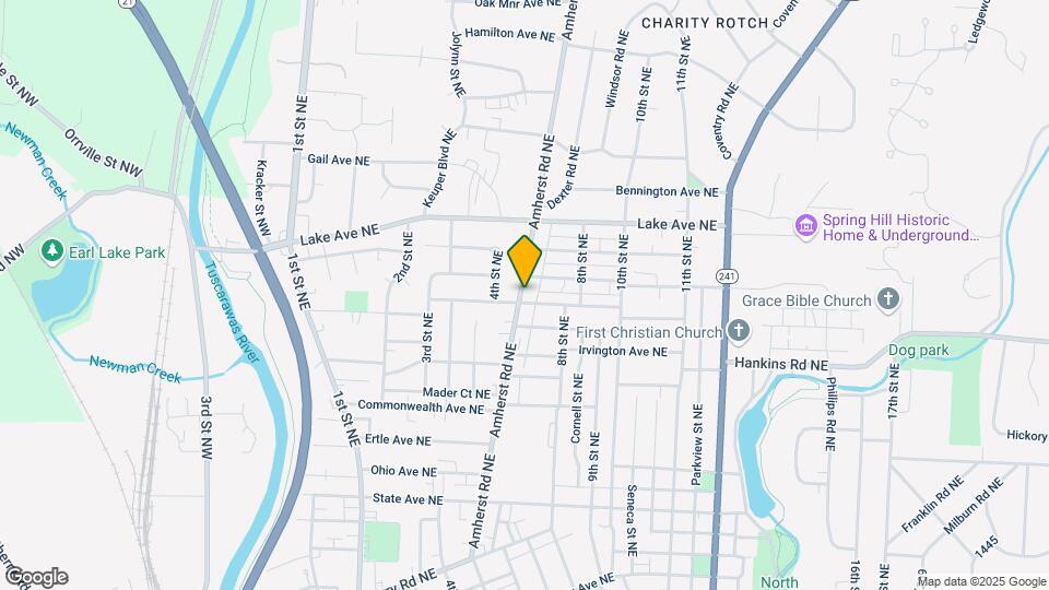 1108 Amherst Rd NE Map and Location Details