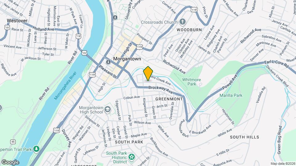 414 Pennsylvania Ave Map and Location Details