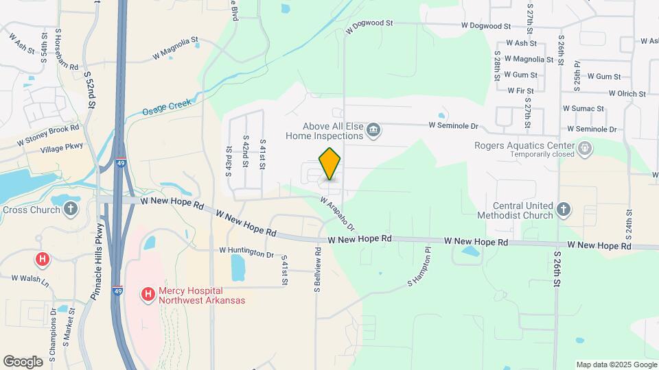 3709 W Cherokee Rd Map and Location Details