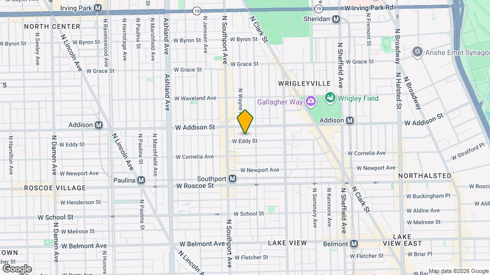 1322 W Eddy St, Unit 1 Map and Location Details