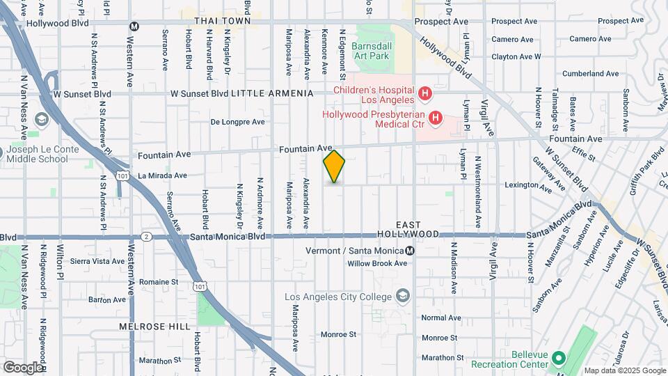 4916 E Lexington Ave Map and Location Details
